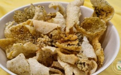 Kovászosuborkás rizs chips
